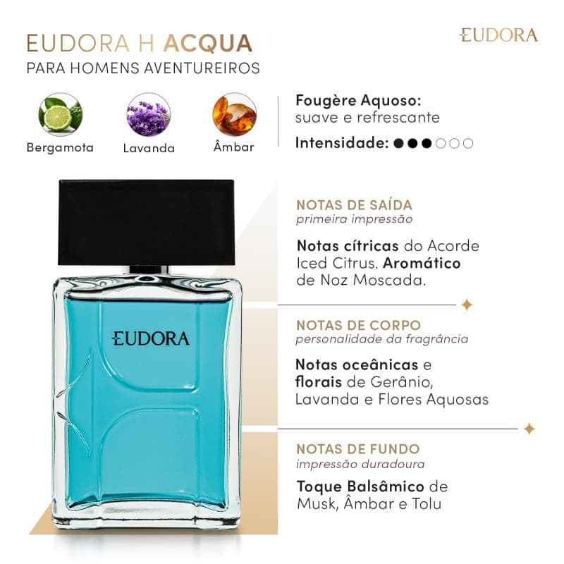 Colônia Eudora H Acqua 100ml
