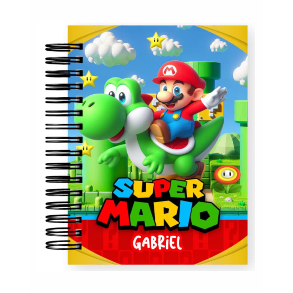 Agenda Escolar Personalizada 2026 Personagens Capa Dura Nome Espiral Tematica