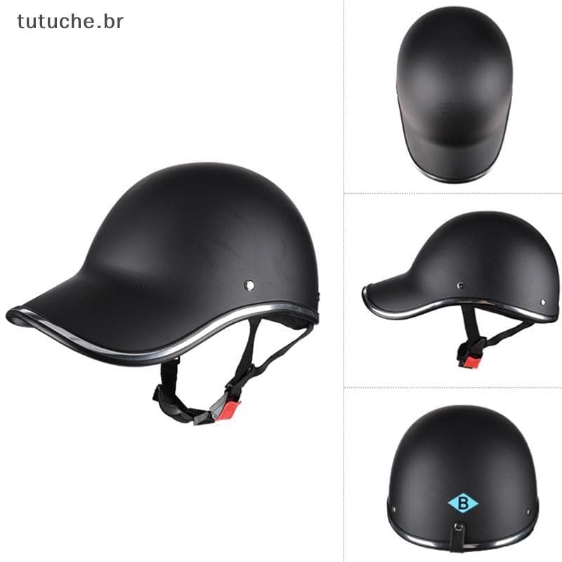 TU Motocicleta Meio Capacete De Beisebol Universal Das Mulheres Dos Homens Adulto Capacetes Elétricos Bicicleta Clássico