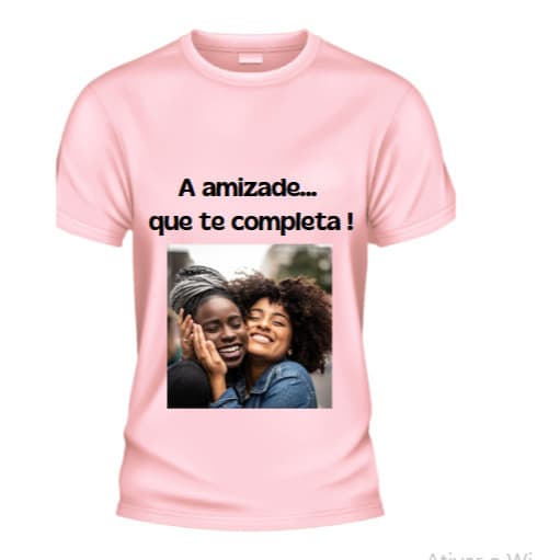 CAMISETA PERSONALIZADA 100% ALGODÃO COM SUA ARTE DE PREFERENCIA FOTO FRASE OU DESENHO UNISSEX
