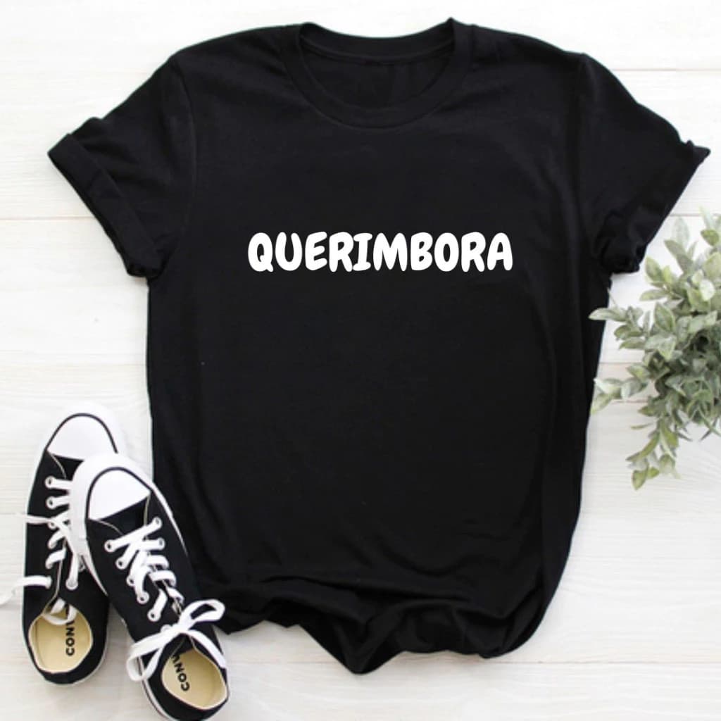 CAMISA CAMISETA T-SHIRT 100% ALGODÃO QUERIMBORA UNISSEX