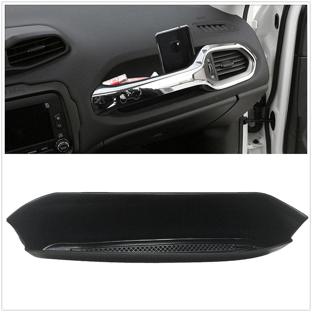 Caixa De Armazenamento Do Punho Passageiro Co Organizador Para Jeep Renegade 2015-2020 Acessório Carro