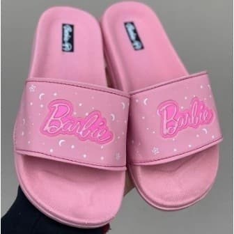 Chinelo Slide Infantil e Adulto Slide Barbie Feminino - Papete Rosa, Pink 25 ao 39!!