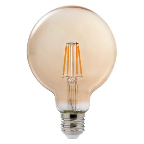 Lâmpada Led Filamento G95 E27 6W 2200K - Nitrolux.