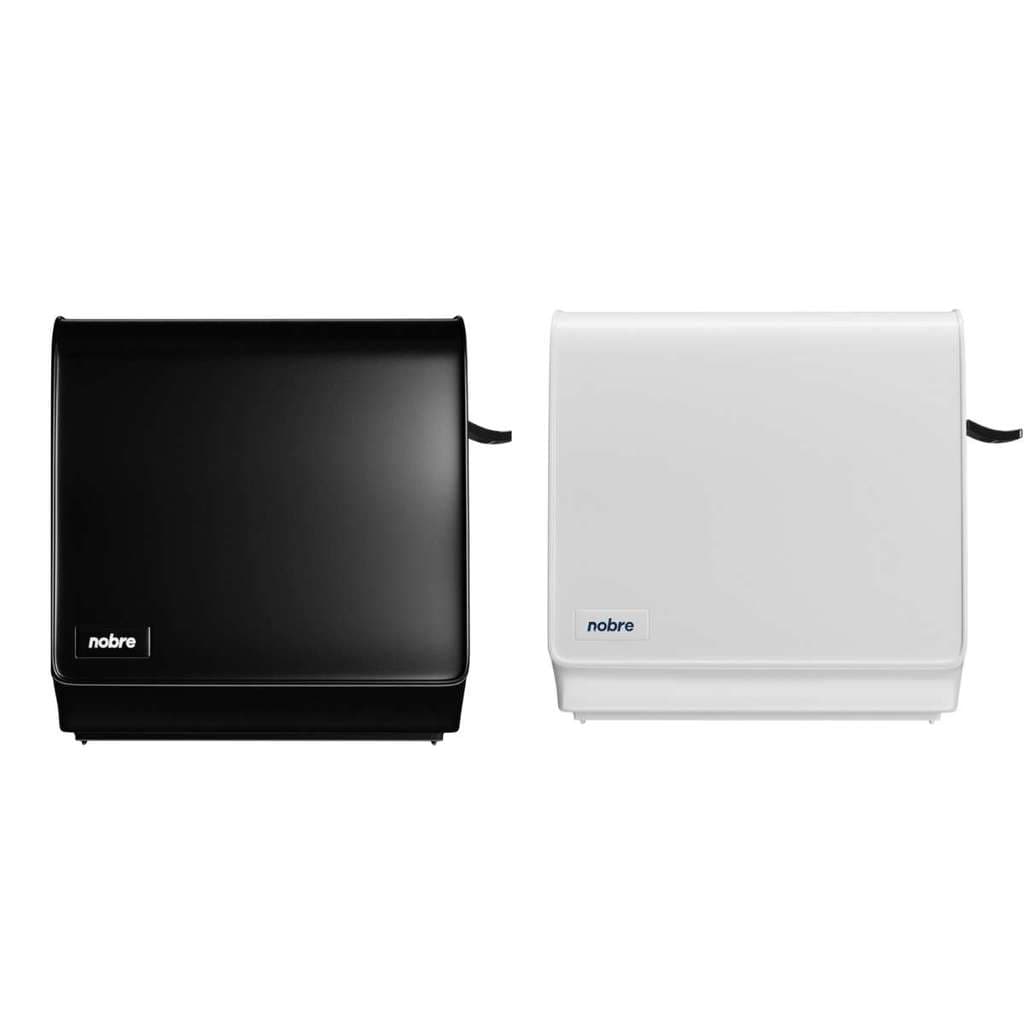 Dispenser Papel Toalha Bobina Com Alavanca Toalheiro Auto Corte Brave Nobre