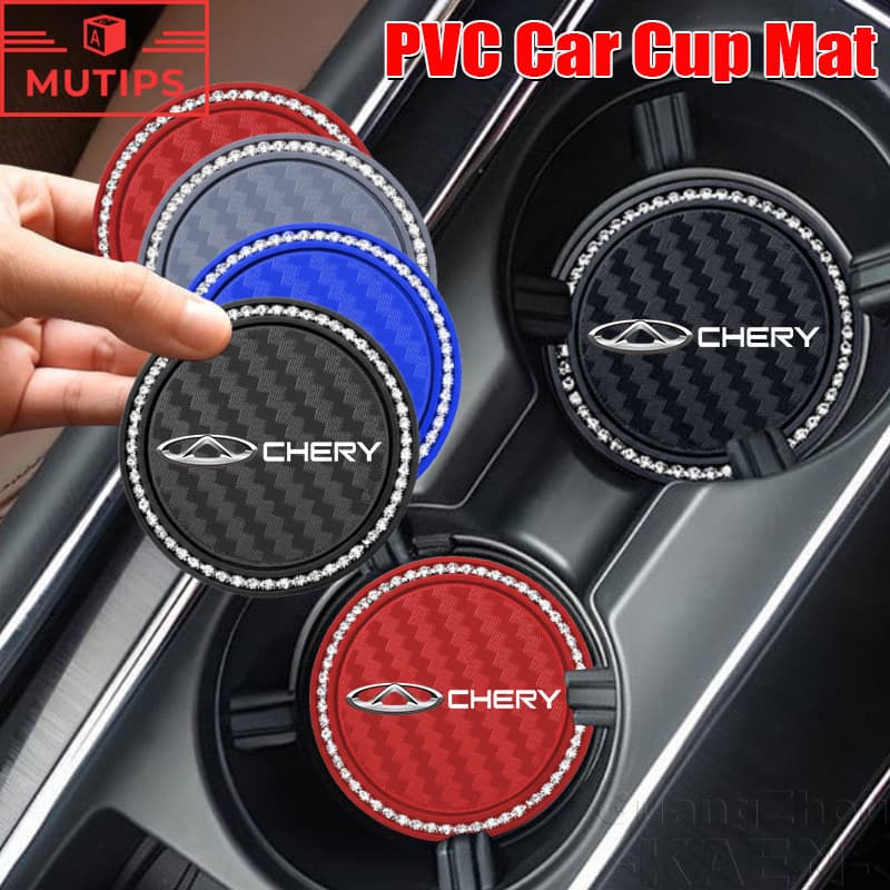 Chery Porta-Copos Para Carro , Antiderrapante , Suporte Copo De PVC , Almofada Bebida , Interior Automotivo Tiggo 8 Pro