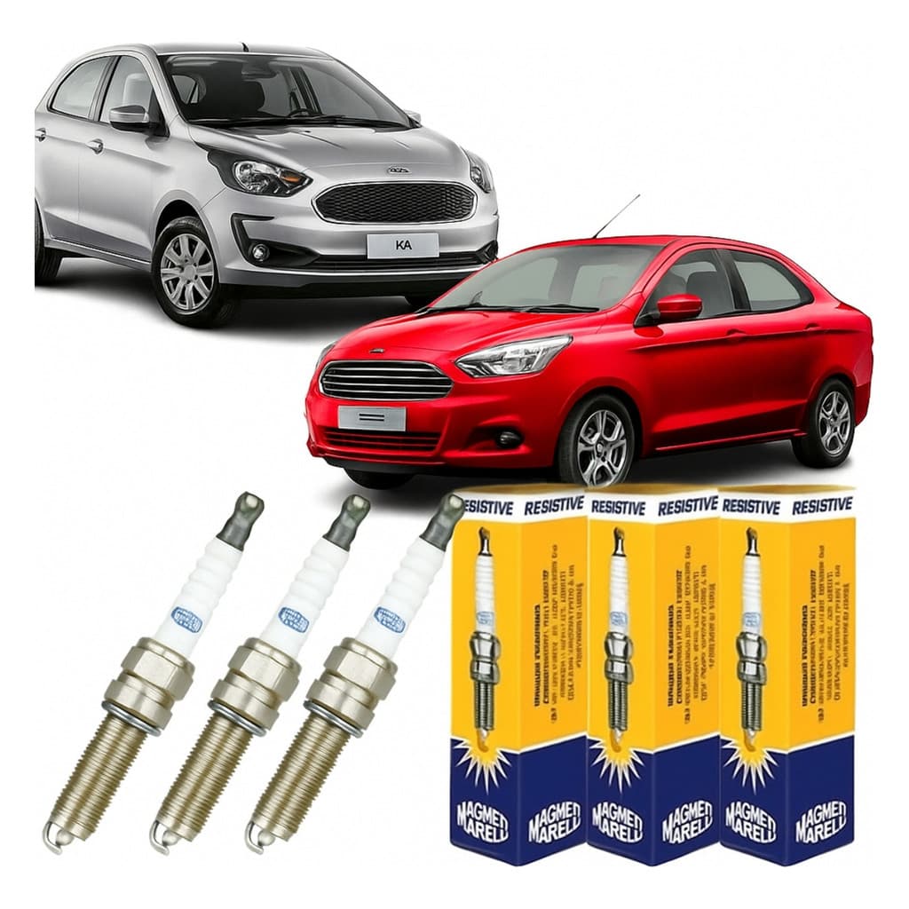 Jogo De Velas Ignição Magneti Marelli Ka 1.0 12v 3 Cilindros