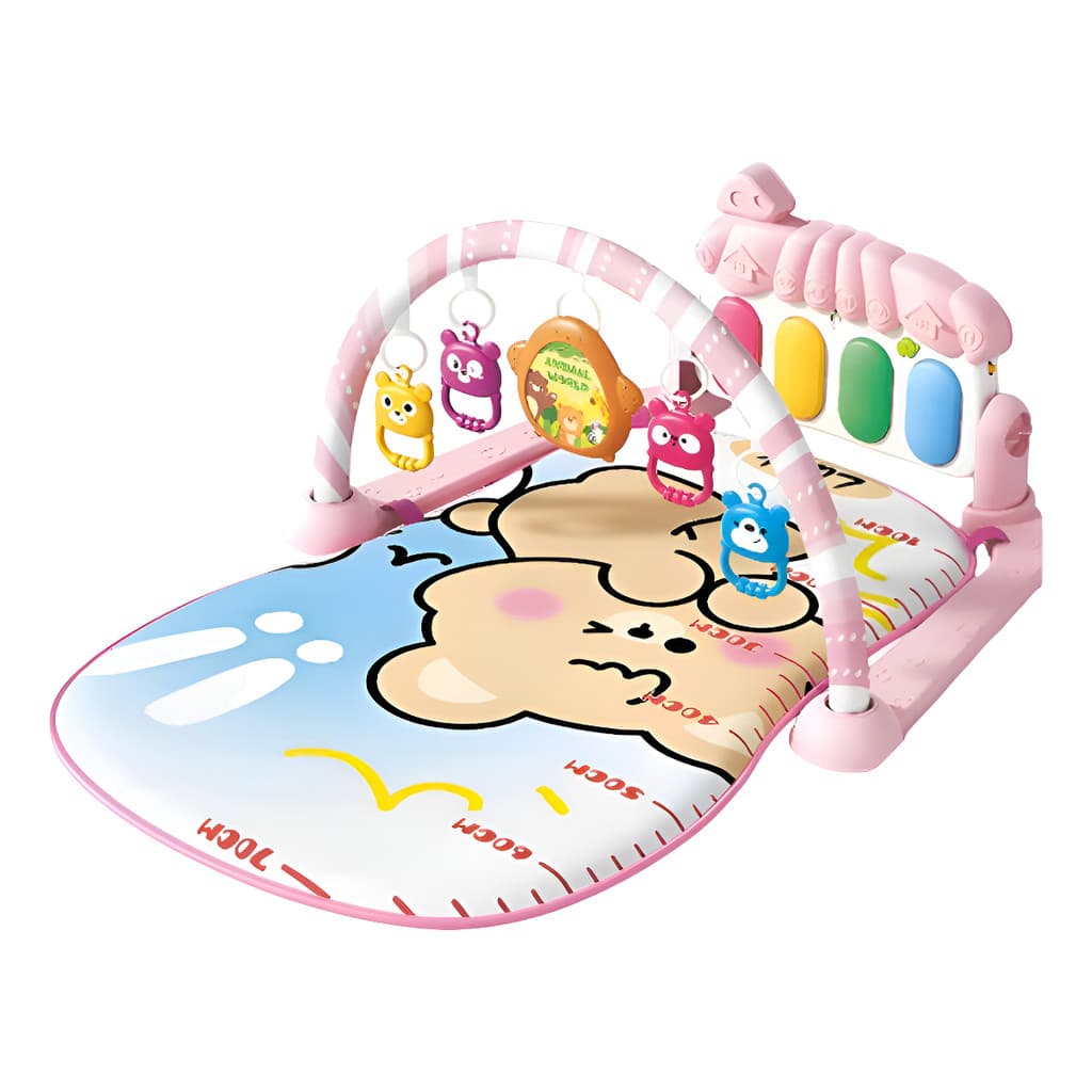 Ddg Tapete Atividades Bebê Musical Infantil Piano Interativo Cor Rosa