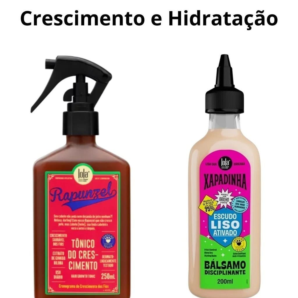 Kit Tônico Rapunzel 250ml+ Bálsamo Xapadinha 200ml