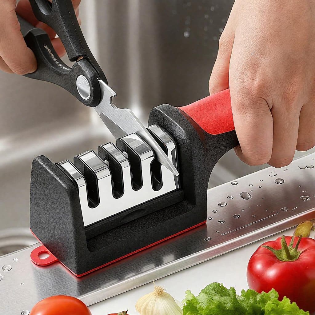 Afiador de Faca Rápido e Eficiente | Kit de Cozinha Prático para Manutenção de Facas | Amolador de Faca Profissional