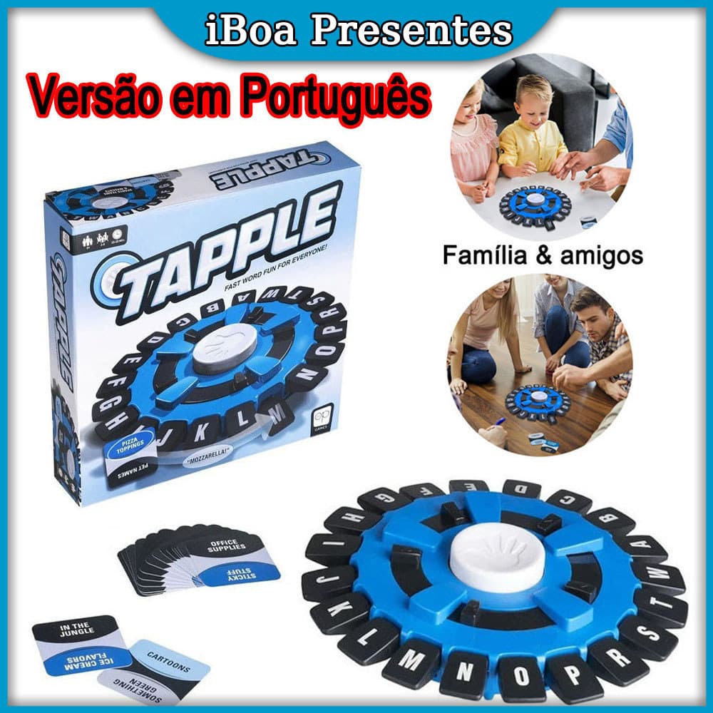 Português Tapple Jogo De Tabuleiro De Palavras Jogo De Palavras Jogo De Tabuleiro Quick Family