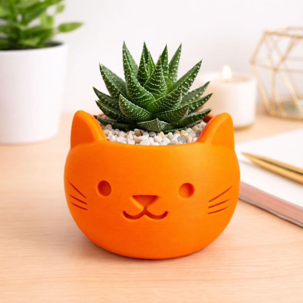 Vaso Decorativo Gatinho para Suculentas Cachepot Criativo