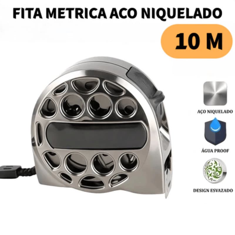 10M Fita métrica de aço inoxidável de alta precisão Durabilidade Para Medições Profissionais