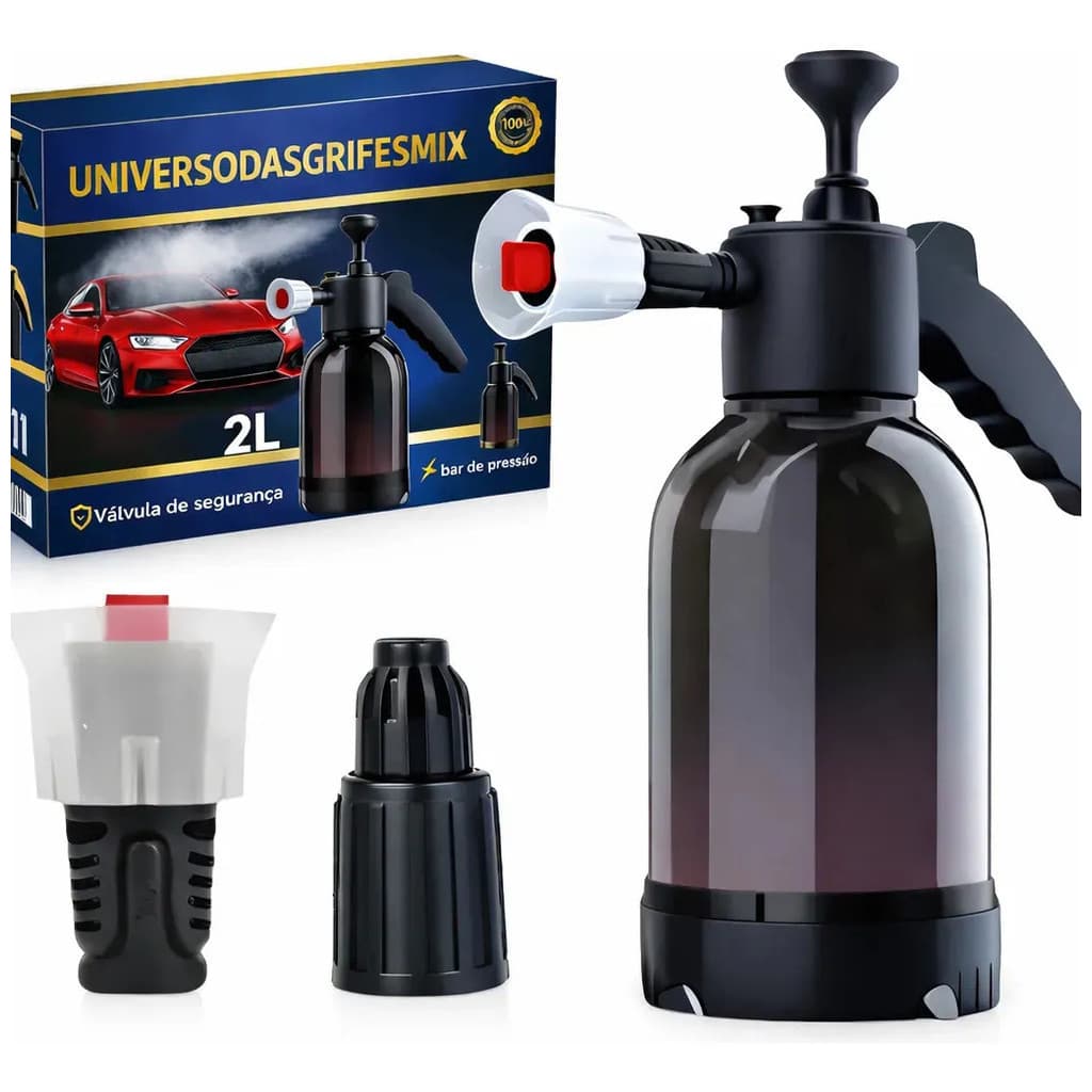 Pulverizador Borrifador Alta Pressão Snow Foam 2litros Manual Profissional