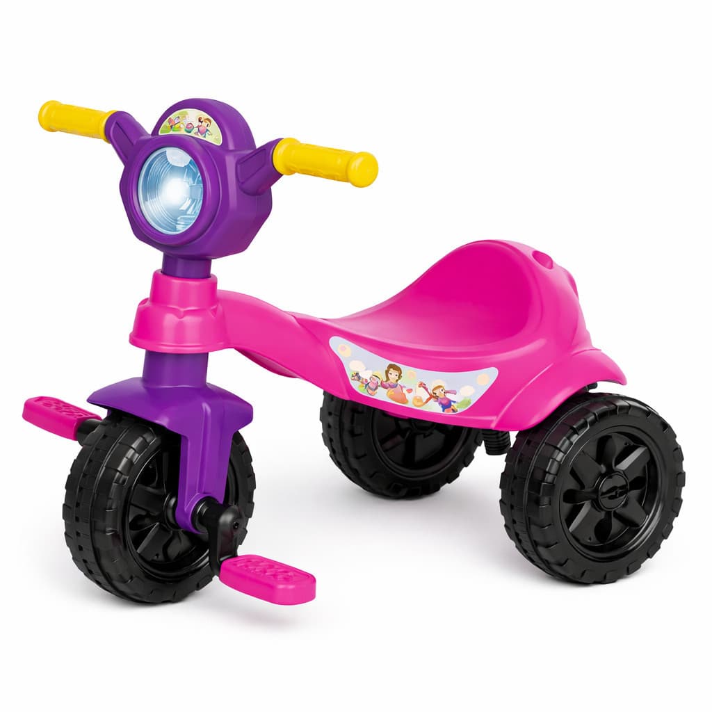 Triciclo Infantil Kemotoca Unicórnio Rosa com Pedal – Diversão e Desenvolvimento!