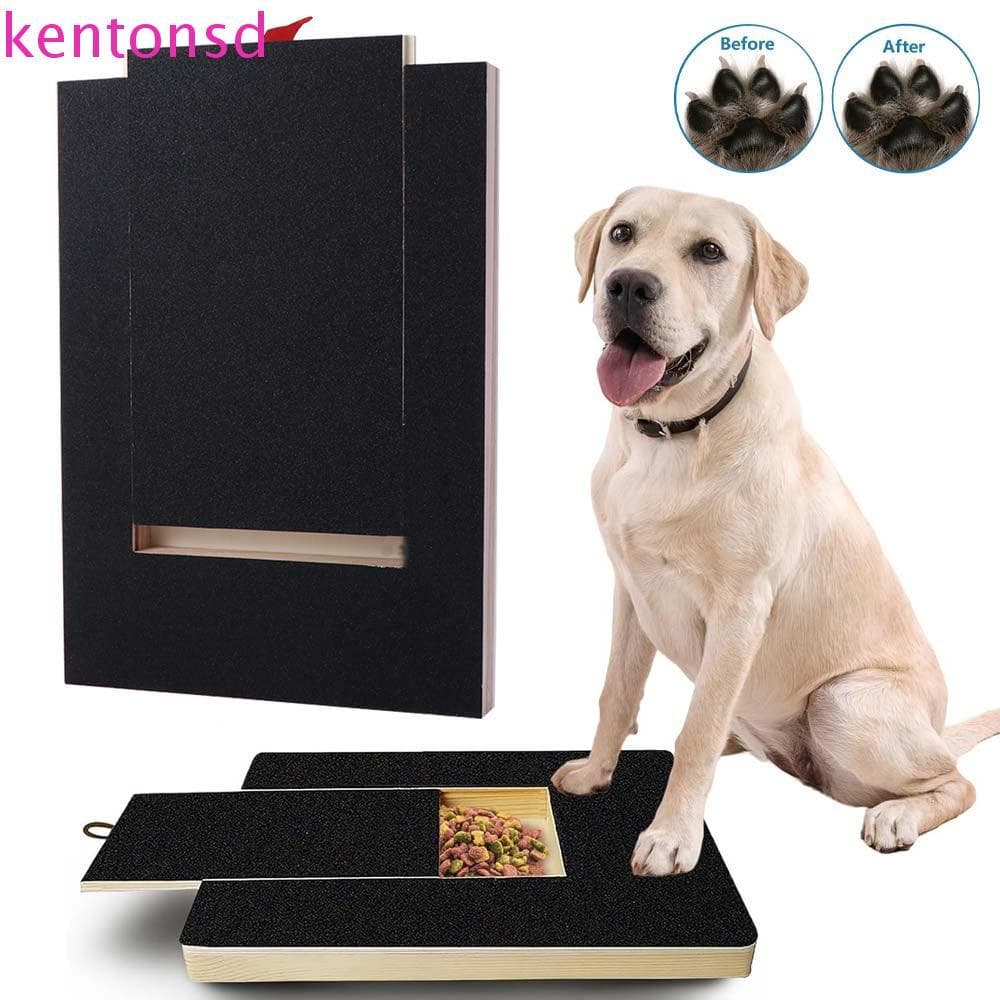 Placa Para Arranhar Cães KENTONSD , Removível Lixa De Unhas De Cachorro Sem Derramamento , Caixa De Lanche Animais De Es
