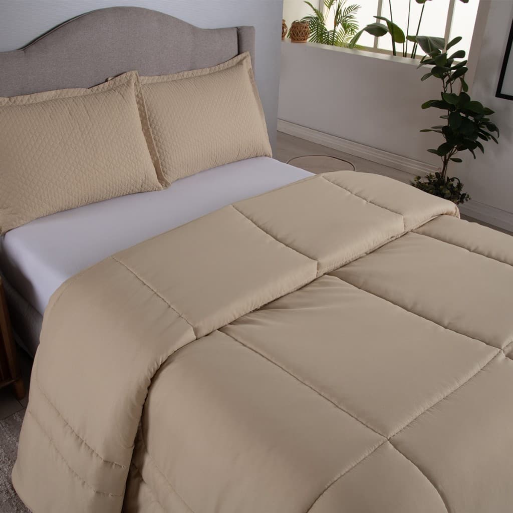 Edredom Cobertor 200 Fios Dupla Face Para Cama De Solteiro Casal Queen King Antialérgico