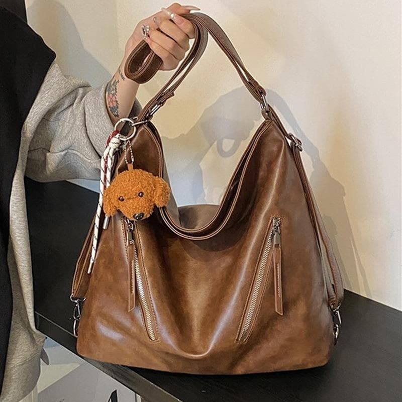 Grande capacidade saco feminino 2025 novo estilo classe estudante universitário bolsa de ombro textura 2026 senhoras Com