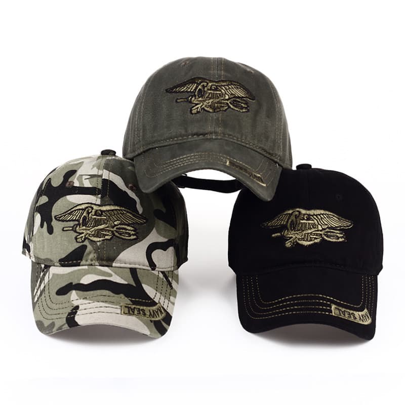 Camuflagem beisebol masculino feminino boné bordado selos boné de beisebol boné tático