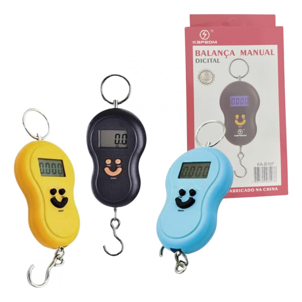 Balança Portátil Visor Digital Lcd Com Gancho 50 Kilos Kapbo