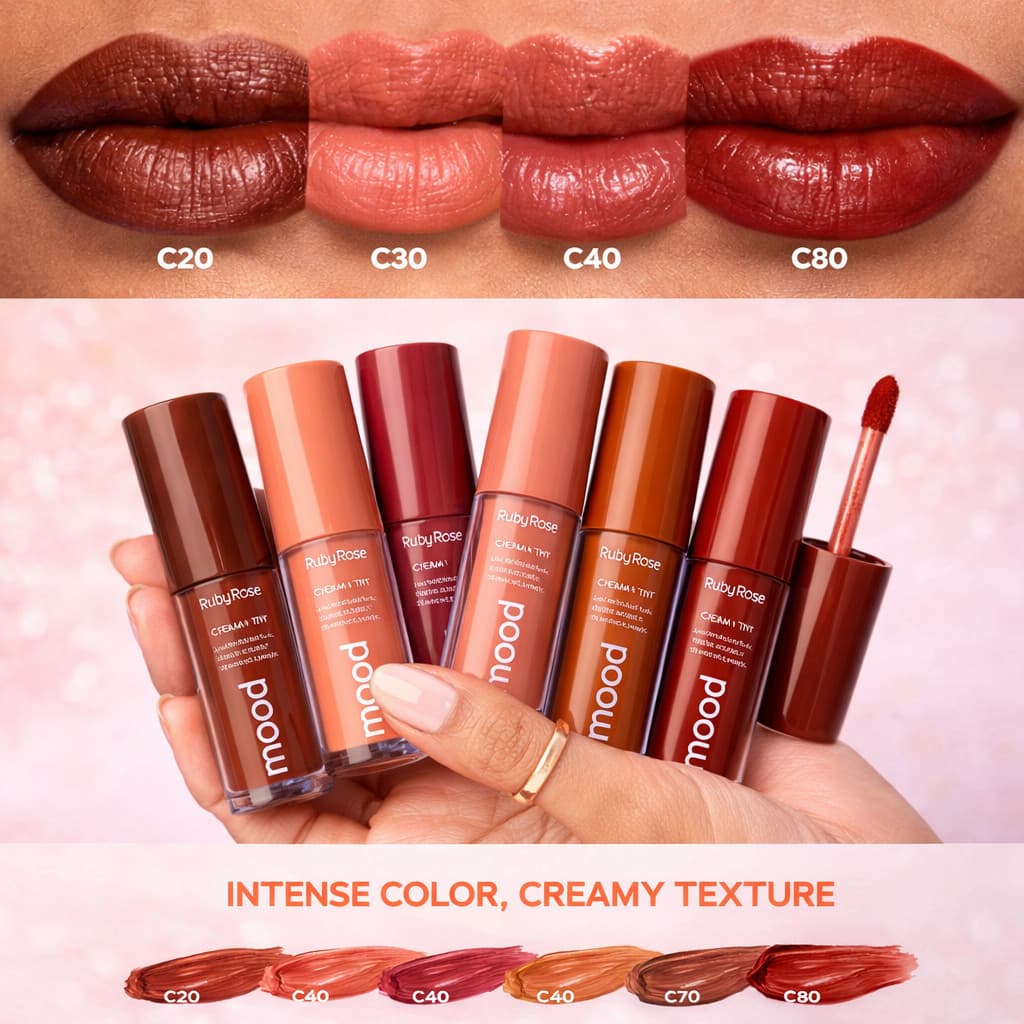 Cream Tint Linha Mood Ruby Rose 4,1ml - Escolha Sua Cor