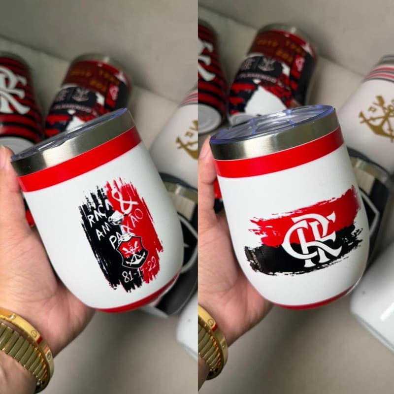 Copo inox personalizado térmico 360ml bebida gelada, térmico e estampa vibrante, brinde corporativo, presente, drinks