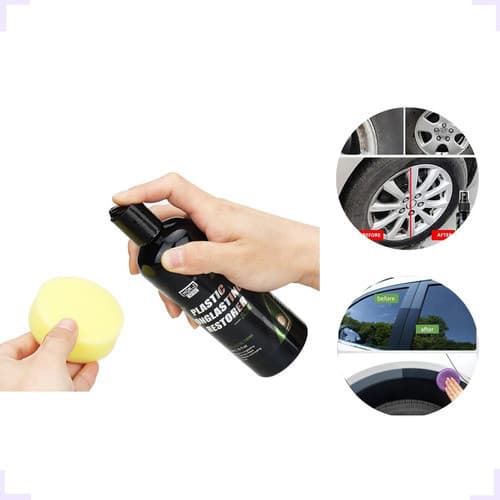 Restaura Plastico Volta Brilho De Carro Premium Restaurador e Revitalizador de Plásticos Internos e Externos