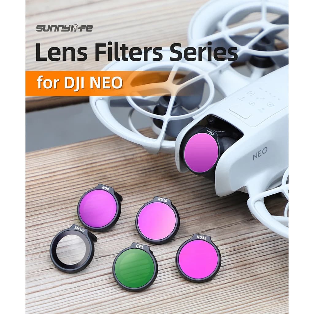 Kit De Filtro De Lente Para DJI Neo MCUV ND8/16/32/64 Vidro Óptico CPL Polarizador Drone Acessórios Câmera Fotografia di