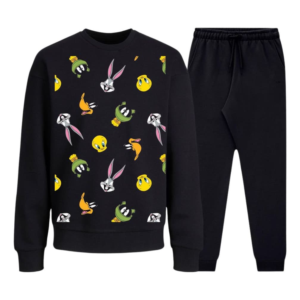Conjunto Calça Moletom Infantil Piu Piu Perna Longa Marciano