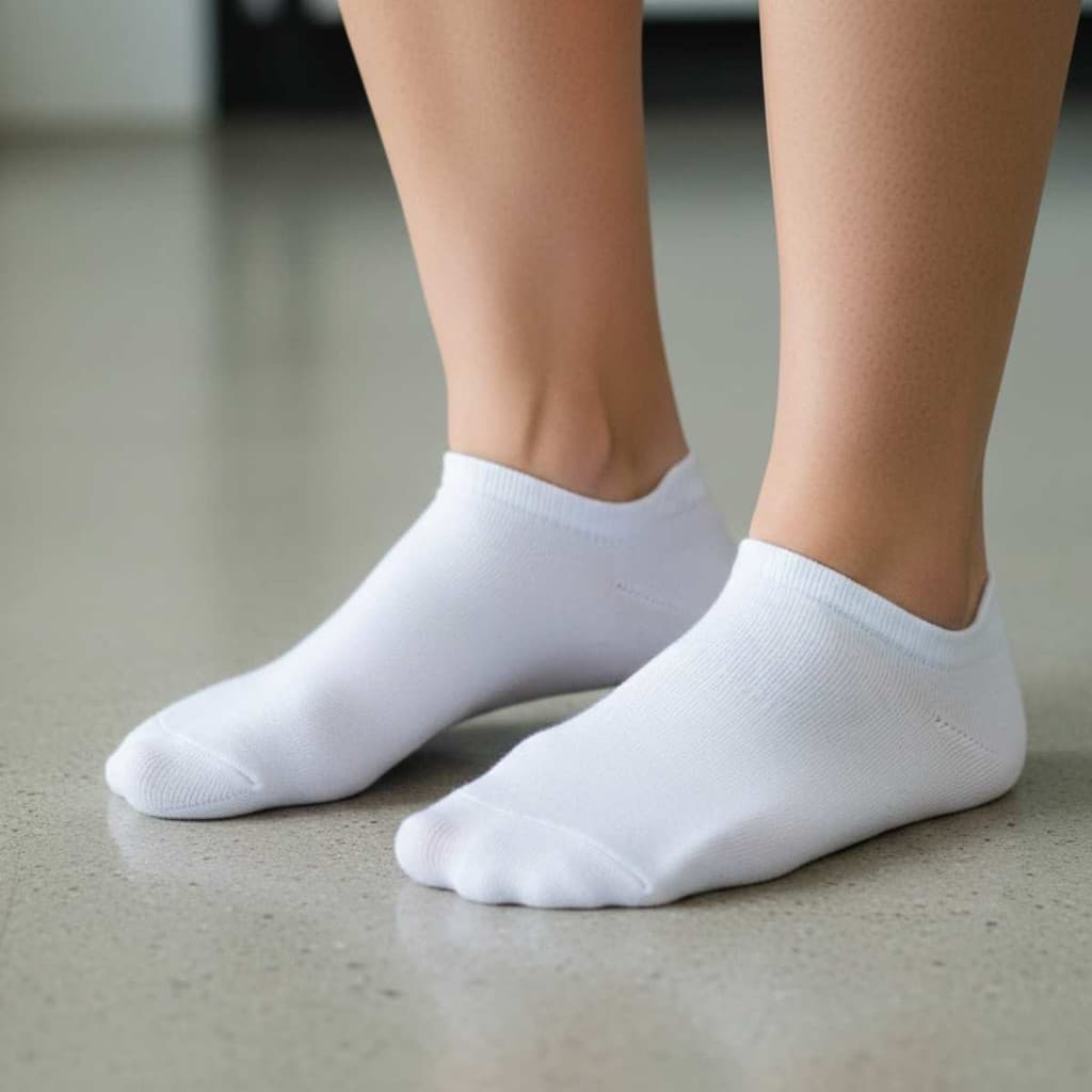 Kit 3 Pares Meia Selene Esportiva Sapatilha Branca