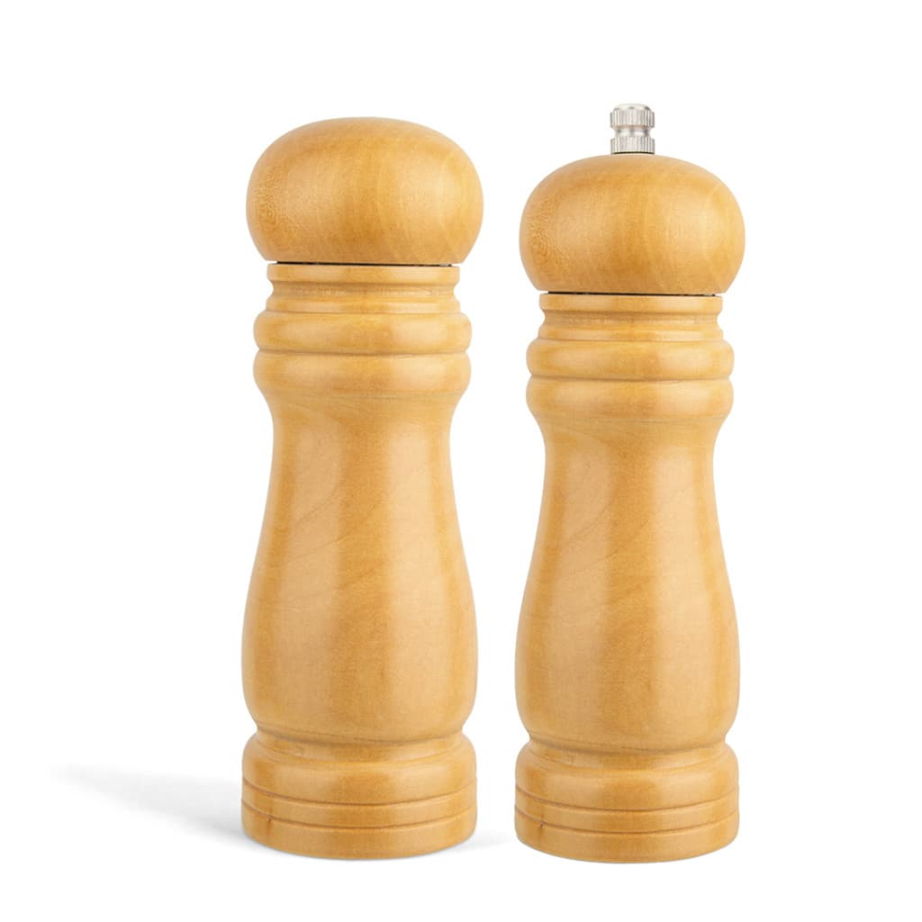 kit Moedor Sal E Pimenta De Bambu Conjunto Com 2 Peças Triturador De Cerâmica