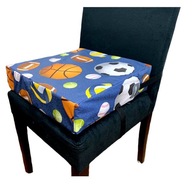 ASSENTO ALMOFADA CRIANÇA BOLAS ESPORTE KIPPY BABY