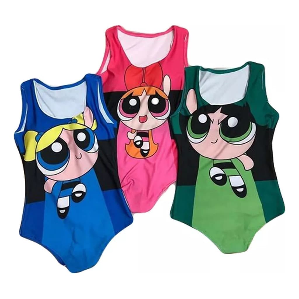 Kit 3 Body Feminino Meninas Super Poderosas Carnaval