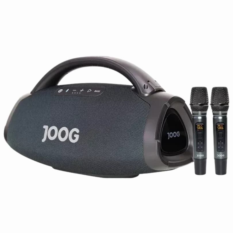 caixa de som Joog One Hifi J 200w Com 2 Mic s/fio Controle remoto Ip67 app E Tws