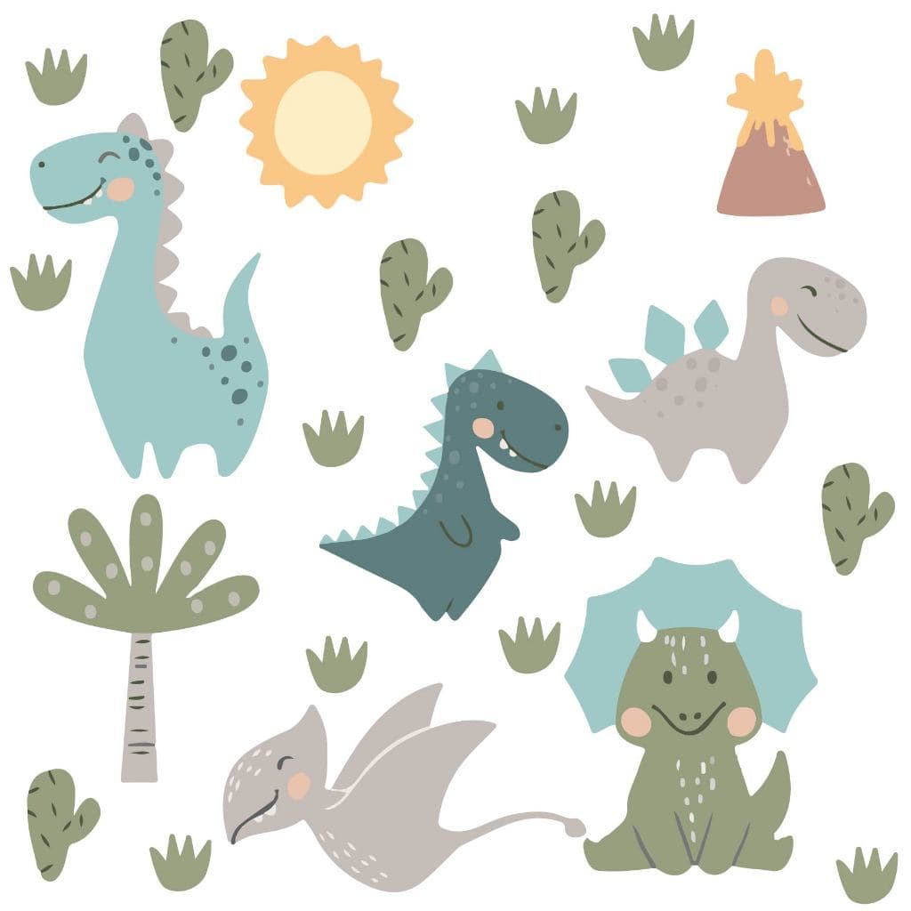 Adesivo Para Parede Dinossauro, Decoração Quarto Infantil Menino, Dinossauro Grande