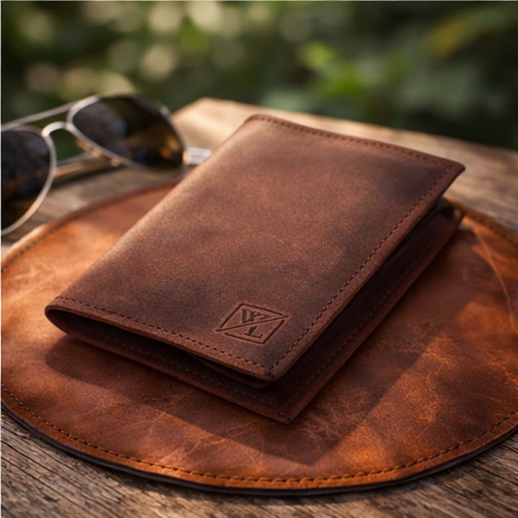 Carteira Masculina Couro Legítimo Porta Cartão Slim Pequena Fina para RG CNH Notas Design Premium