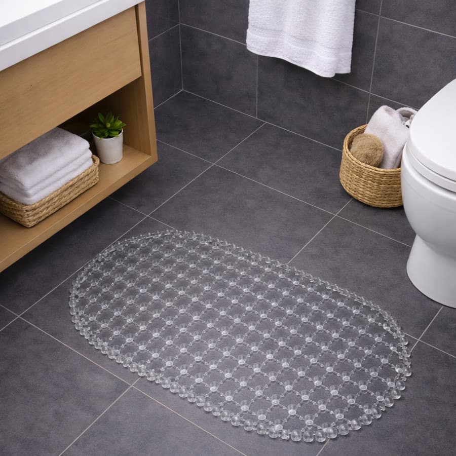Tapete Para Box Banheiro  Cristal Antiderrapante 35x65