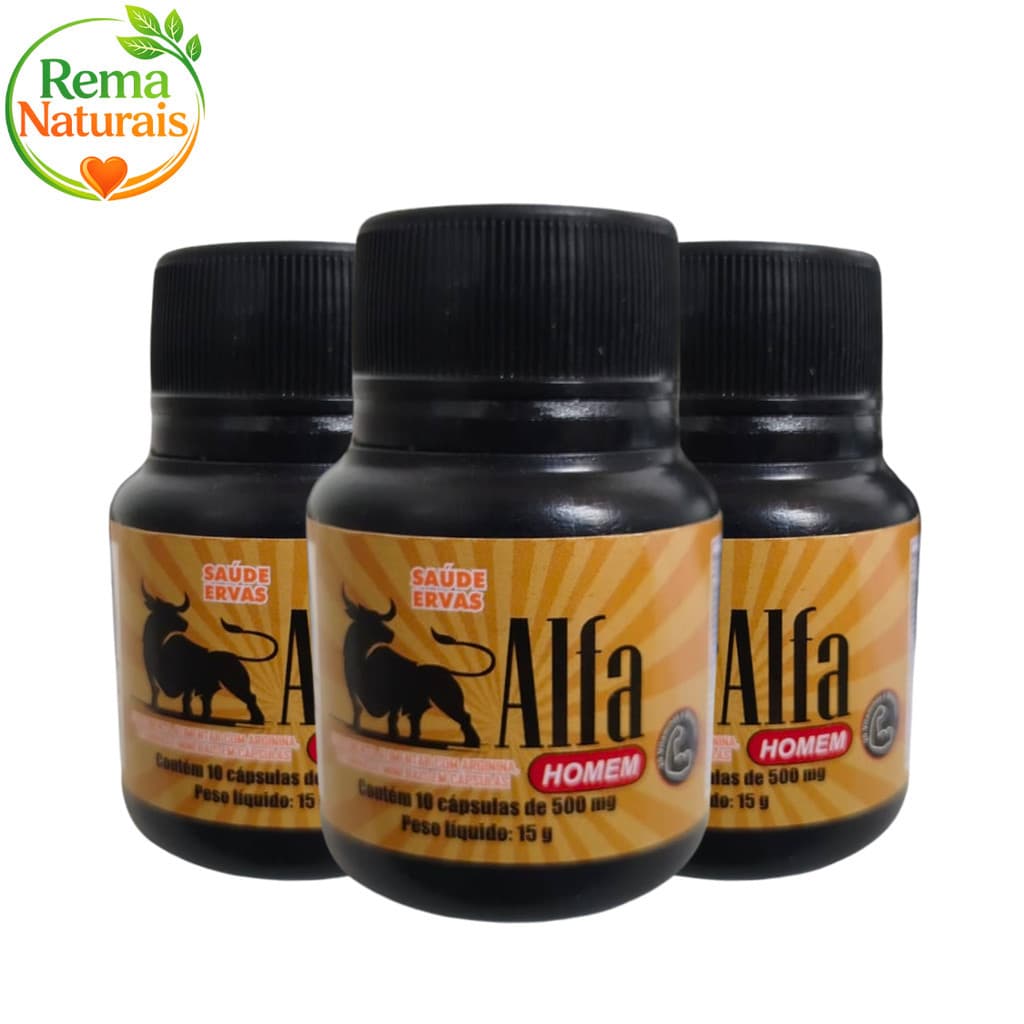 6 Uni Alfa Homem 500mg Cáps