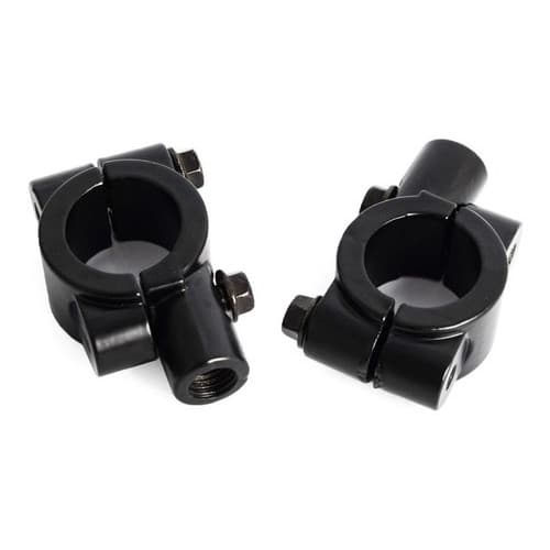 Adaptador Suporte De Retrovisor Guidão De Moto Rosca M8 8mm Preto