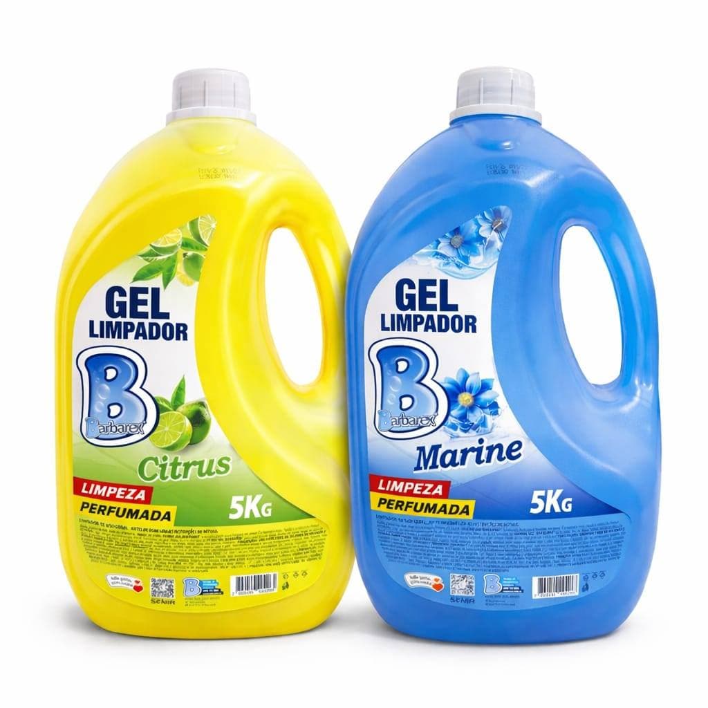 Kit Desinfetante Em Gel 5 Litros Limpeza Pesada Perfumado Rende Muito Casa Limpa Antibactericida