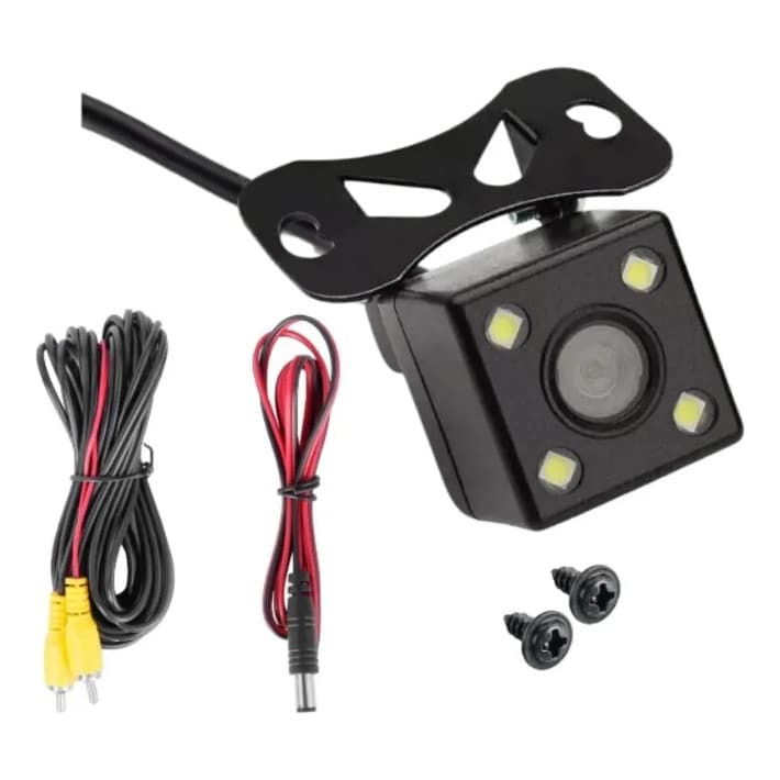 Câmera Ré Automotiva Com Leds Hd Infravermelho Visão Noturna