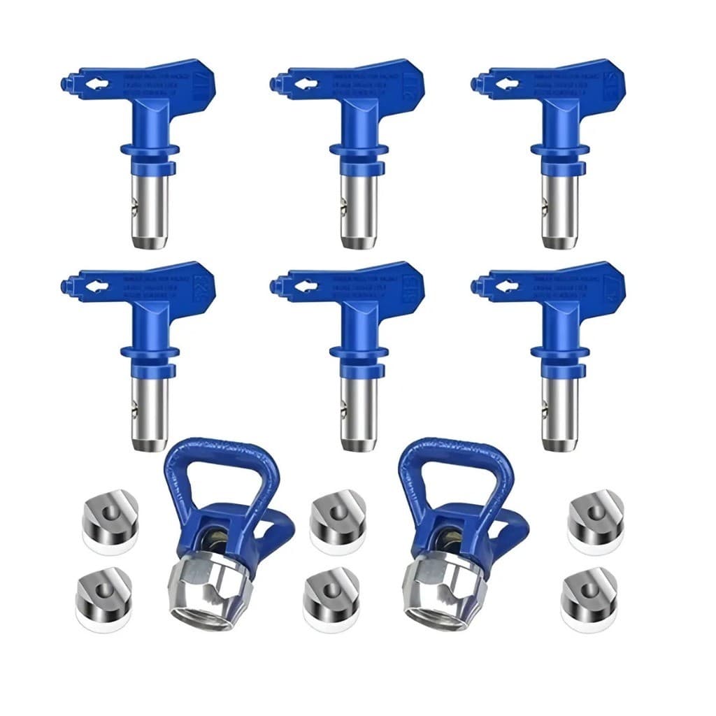 Conjunto De Bicos Airless Universal Pulverização 6 Bicos 211/315/417/515/517/523 e 2 Porta Bicos