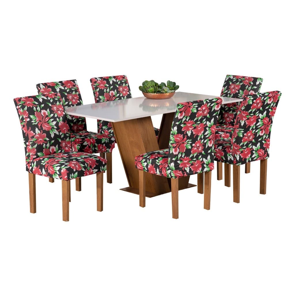 KIT 6 CAPAS CADEIRAS ESTAMPADAS LINDAS