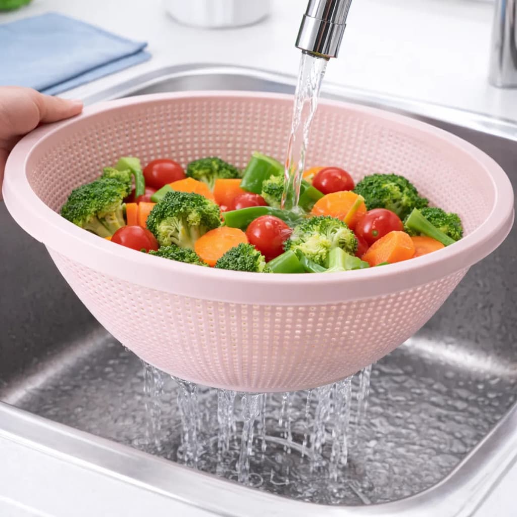 Lava-tudo Arroz Frutas Legumes Massas Escorredor Plasutil