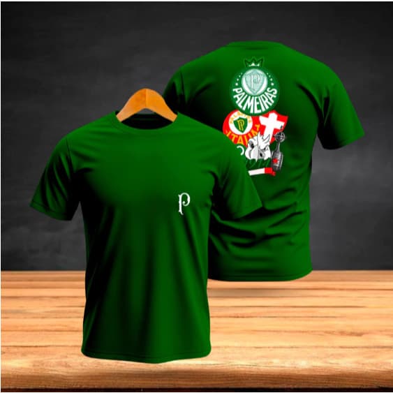 Camisa Masculina Palmeiras Torcedor Camiseta Time Verdão Futebol