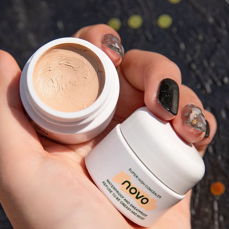 NOVO Corretivo Creme De Camuflagem Suave Base De Maquiagem Cobertura Completa Cremes Corretores Faciais Skin Brighten Fo
