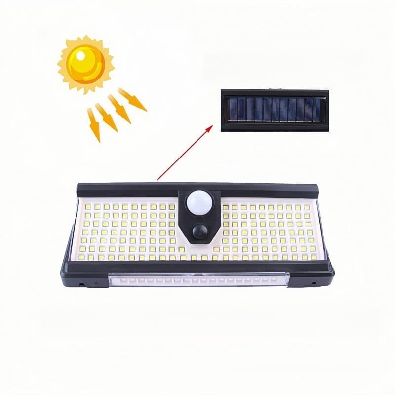 3 Pcs LâMpada Solar Super Brilhante EconôMica E EcolóGica Com Controle De Luz Inteligente E FáCil InstalaçãO Promoção