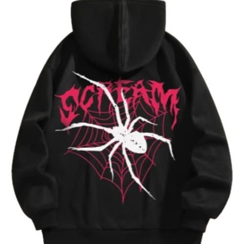 Moletom Canguru Spider "Scream" Aranha Unissex Estampa Alta qualidade Envio Rápido