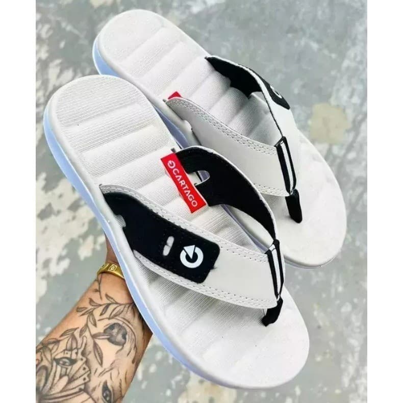 Chinelo de dedo Cartago Masculino Casual Retro Lançamento De Dedo Lançamento