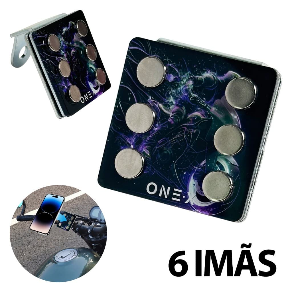 Suporte Celular Para Retrovisor Biz Scooter 6 Imãs de Magnético Moto Extra Forte ( UNIVERSAL )